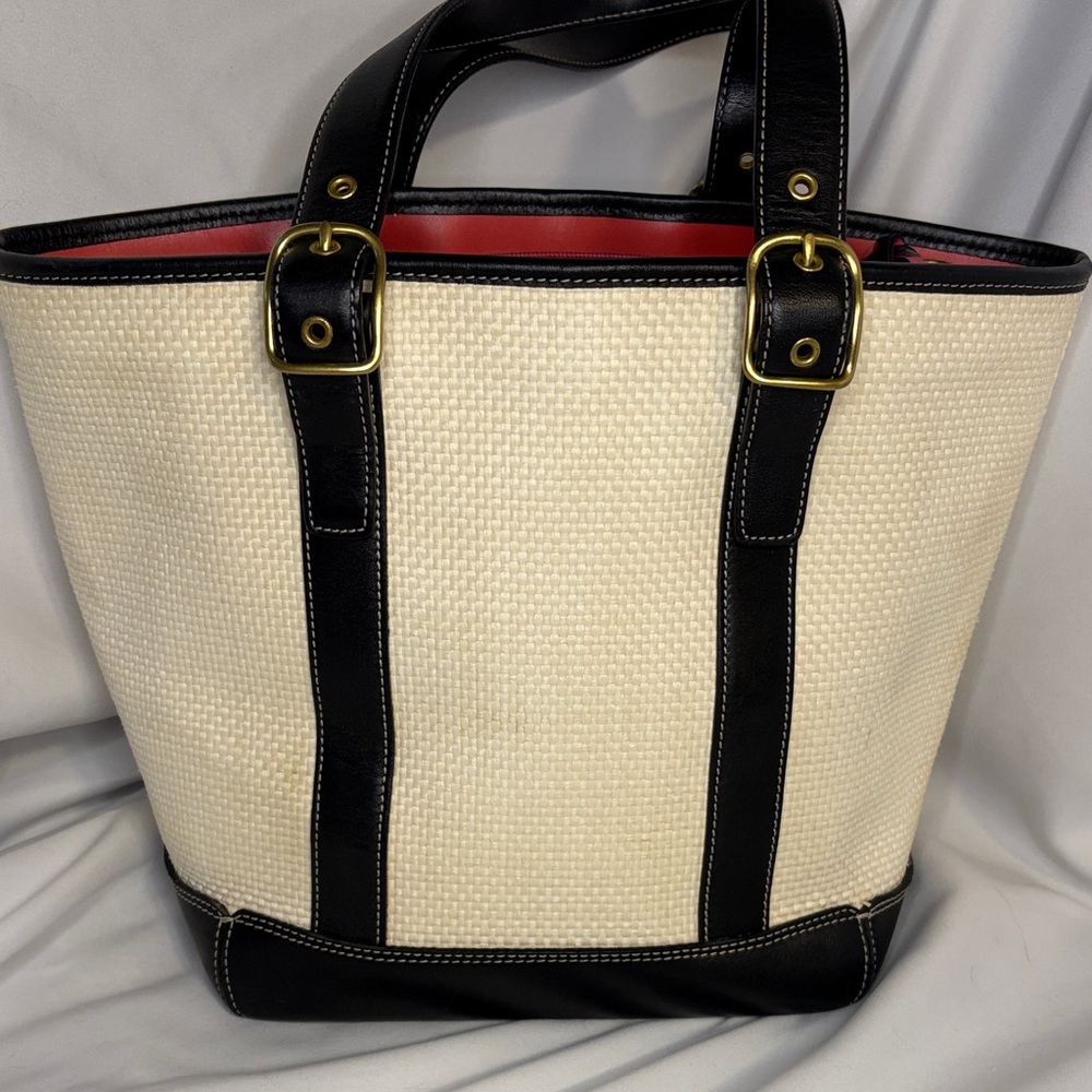 Stylish Black and Cream Tote Bag